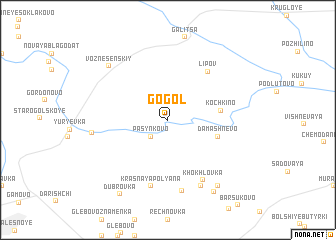 map of Gogol\