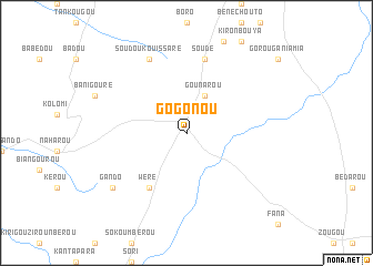 map of Gogonou