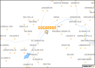 map of Gogorrón