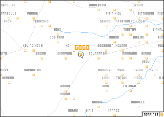 map of Gogo