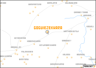 map of Goguiézé Kwara