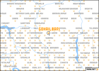 map of Gohāilbāri