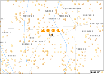 map of Goharwāla