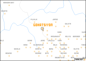 map of Goha Tsʼiyon