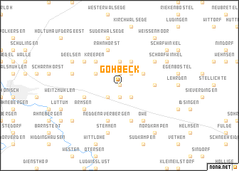 map of Gohbeck