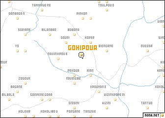 map of Gohipoua