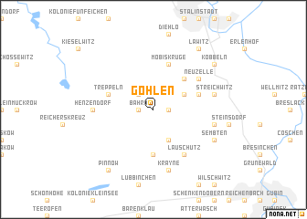 map of Göhlen