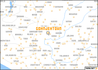 map of Gohnjeh Town