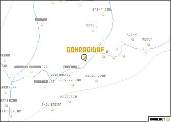 map of Gohrāg-i-Daf