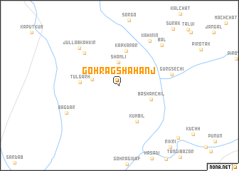 map of Gohrag Shahānj