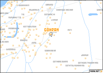 map of Gohrām