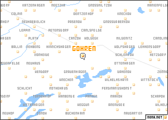 map of Göhren