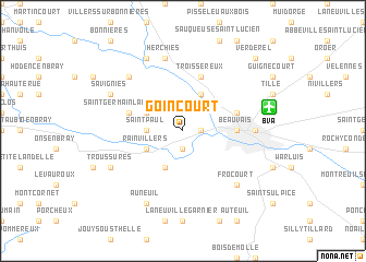 map of Goincourt