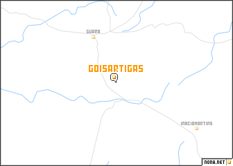 map of Góis Artigas