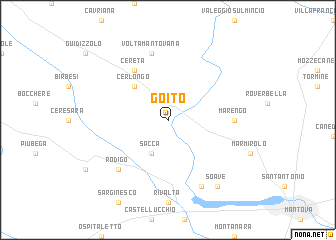 map of Goito