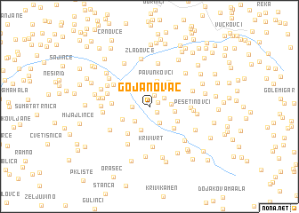 map of Gojanovac
