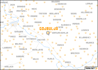 map of Gojbulja
