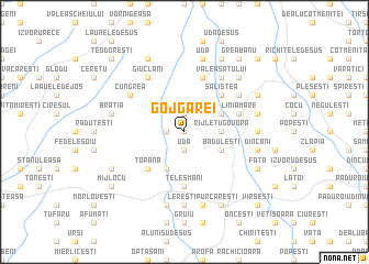 map of Gojgărei