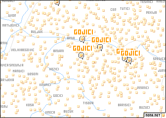 map of Gojići