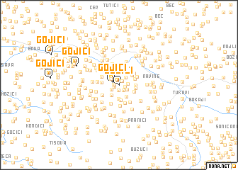 map of Gojići