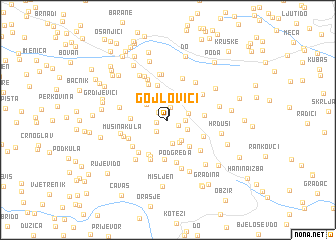 map of Gojlovići