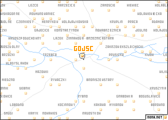 map of Gojść