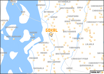 map of Gokal