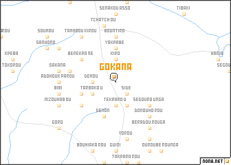 map of Gokana