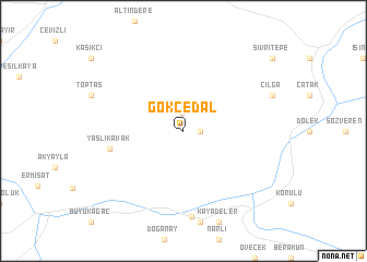 map of Gökçedal