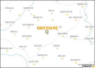 map of Gökçedere