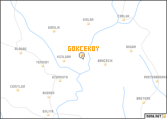 map of Gökçeköy