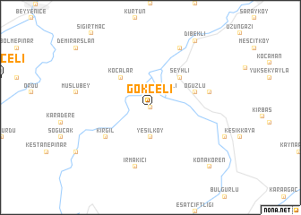 map of Gökçeli