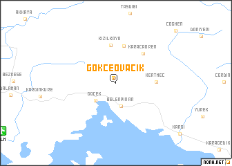 map of Gökçeovacık