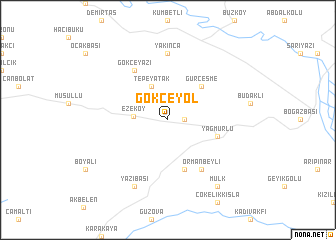 map of Gökçeyol
