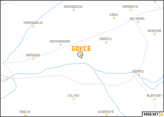 map of Gökçe