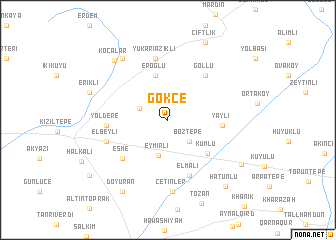 map of Gökçe