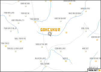 map of Gökçukur