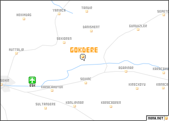 map of Gökdere