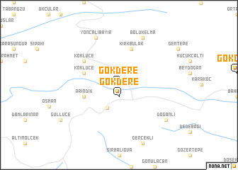 map of Gökdere