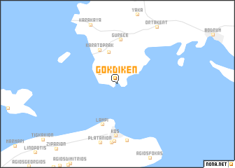 map of Gökdiken