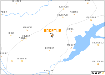 map of Gökeyüp
