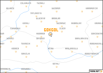 map of Gökgöl