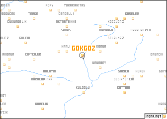 map of Gökgöz