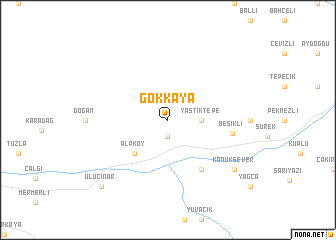 map of Gökkaya