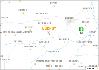 map of Gökköy