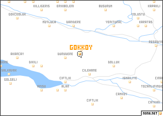 map of Gökköy