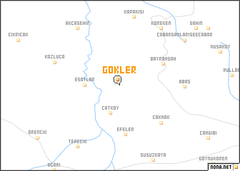 map of Gökler