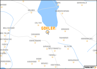 map of Gökler