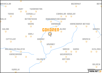 map of Gökören