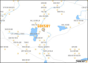 map of Göksby